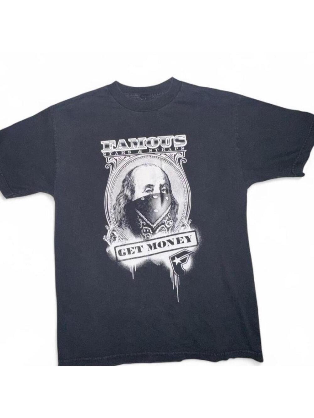 Famous Stars & Straps Get Money Tee 2006 Y2K Travis Barker